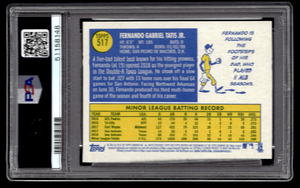 lot 177 image: PSA 9 2019 Topps Heritage Fernando Tatis Rookie Card #517