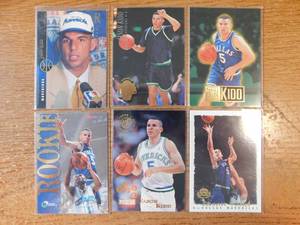 lot 10 image: (6) 1994 Jason Kidd Rookie Cards - Nice Lot