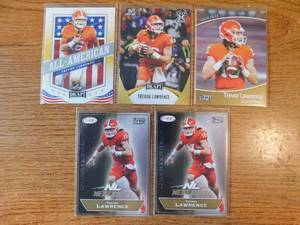 lot 65 image: (5) 2021 Leaf & Sage Trevor Lawrence Rookie Cards