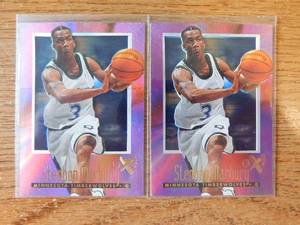 lot 69 image: (2) 1996 EX 2000 Stephon Marbury Rookie Cards #42