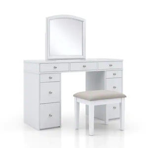 Furniture of America Loucie 3-Piece White Vanity Set (71.13 in. H x 47.25 in. W x 18 in. D)