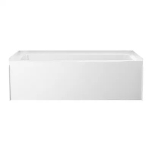 Delta Classic 500 60 in. Left Drain Rectangular Alcove Bathtub in High Gloss White