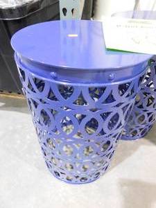 (2) Metal Outdoor Garden Tables ( 12 x 19)