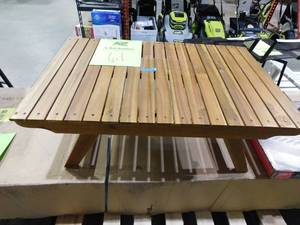 Sedona 12.50 in. Teak Brown Rectangular Wood Outdoor Coffee Table