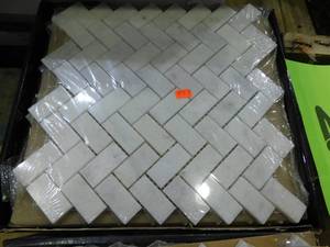 MSI Greecian White Herringbone Pattern 12 in. x 12 in. x 10 mm Polished Marble Mosaic Tile (9.4 sq. ft.  case)