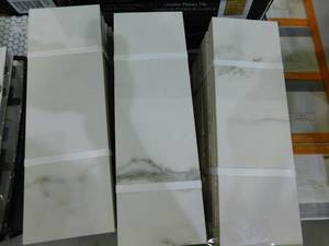 Florida Tile Home Collection Michelangelo Calacatta Matte 3.75 in. x 12 in. Porcelain Floor and Wall Tile (46 sq. ft.)