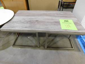 Steve Silver David 48 in. Gray Large Rectangle Wood Coffee Table