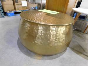 Home Decorators Collection Calluna 31 in. Gold Medium Round Metal Coffee Table with Lift Top