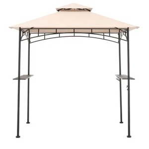 Hampton Bay Heathermoore Outdoor Patio 8 ft. x 5 ft. Grill Gazebo