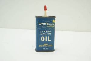 lot 198 image: vintage white oil can