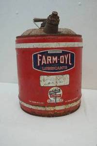 lot 311 image: Farm OYl vintage can
