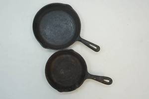 lot 346 image: cast iron pans