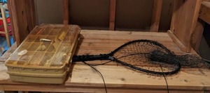 lot 224 image: Tackle Box & Net