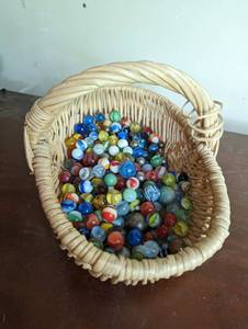 lot 300 image: Basket Of Marbles