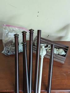 lot 305 image: Curtain Rods And Related Hardware
