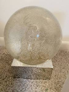 lot 113 image: Pottery Barn Forrest Deer Snow globe