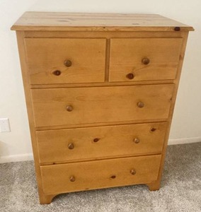lot 118 image: Wood Pine Dresser by Pine Mill Farms