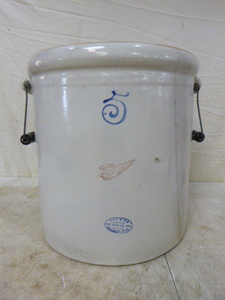 lot 36 image: Red Wing 5 Gallon Crock with Handles