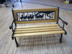 lot 40 image: Childs Outdoor Bench