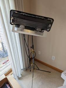 lot 99 image: Studio Light With Stand