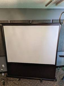 lot 306 image: Full Size Portable Projection Drop Screen