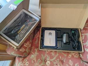 lot 350 image: Sonic Wall Security Appliance and ThinkPad Battery