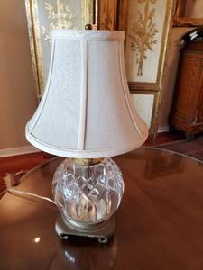 lot 377 image: Waterford Crystal Lamp