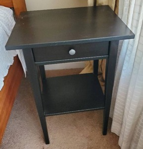 lot 404 image: Black Nightstand