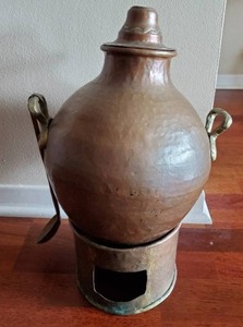 lot 450 image: Copper Bean Cooker From Egypt