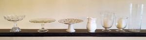 lot 452 image: Cake Stands, Pitcher, And Vases