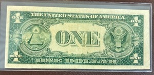 1935G ERROR $1 SILVER CERTIFICATE