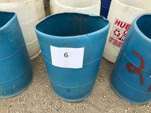 10 - 55 Gallon Recycling Barrels