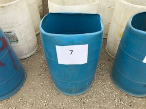 10 - 55 Gallon Recycling Barrels