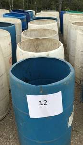 10 - 55 Gallon Recycling Barrels