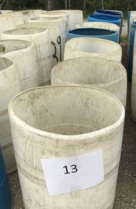 10 - 55 Gallon Recycling Barrels