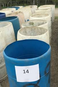 10 - 55 Gallon Recycling Barrels