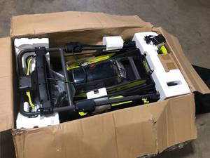 lot 3 image: RYOBI 40V HP Brushless 20 in. Cordless Electric Battery Walk Behind Self-Propelled Mower with 6.0 Ah Battery and Charger Customer Returns See Pictures