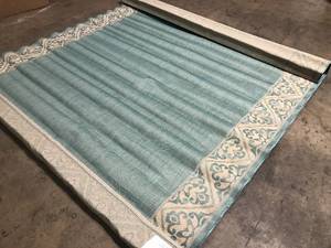 lot 37 image: BALTA Seattle Aqua 8 ft. x 10 ft. IndoorOutdoor Area Rug   Customer Returns See Pictures