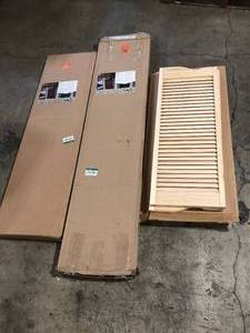 lot 43 image: Lot of MIxed Closet Shutter Doors Various Models and Conditions Customer Returns See Pictures