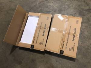 lot 44 image: 2 Everbilt Genevieve 2 ft. White Adjustable Closet Organizer Decor Shelf Cover (2PK)Customer Returns See Pictures
