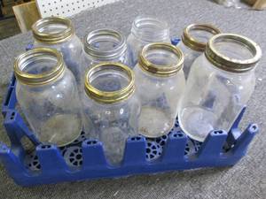 lot 5 image: 8 quart canning jars ...