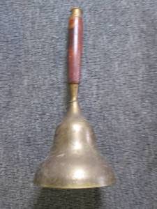 lot 17 image: vintage brass school bell ...