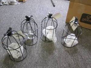 lot 32 image: 4 birdcage candles new...