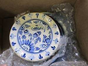 lot 40 image: assorted delft plates ...