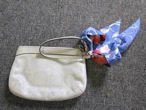 lot 55 image: coach wristlet w coach scarf ...