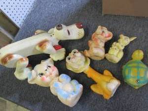 lot 58 image: box of vintage baby toys ...