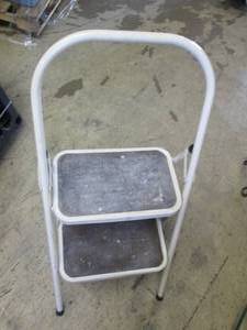 lot 73 image: 2 step metal step stool ...