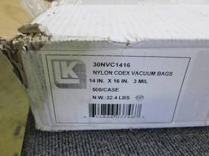 lot 108 image: case of 500 nylon coex vacuum seale...