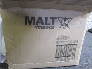 lot 111 image: case of malt impact white hair nets...