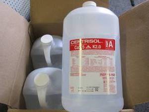 lot 113 image: 41 gallon bottles of centrisol aci...